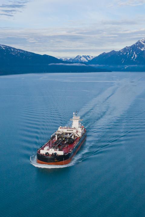 Crowley Maritime boat on the sea