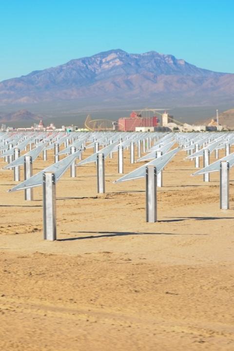 First Solar installation in Las Vegas - human rights and the clean energy transition