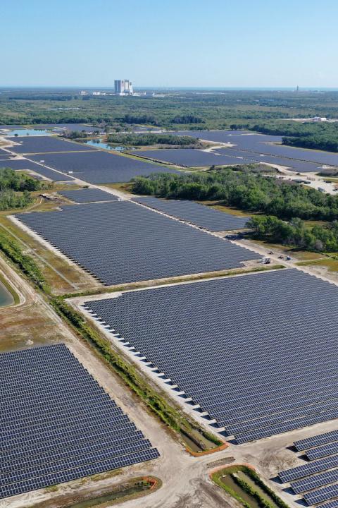 rural clean energy - solar installation in rural area of central florida