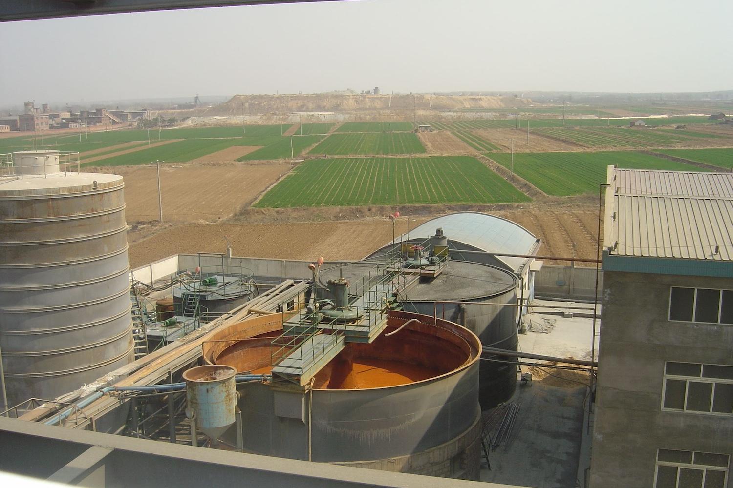 One of BacTech Environmental's bioleaching plants — biomining