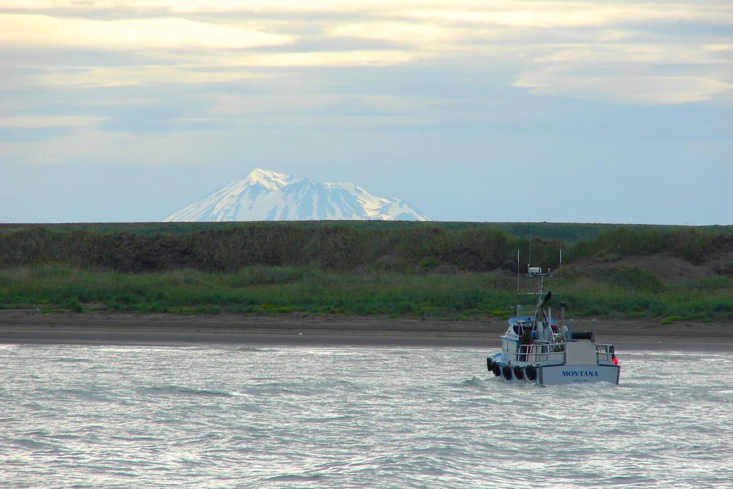 Boat on Bristol Bay Alaska - Pebble Mine will not go forward