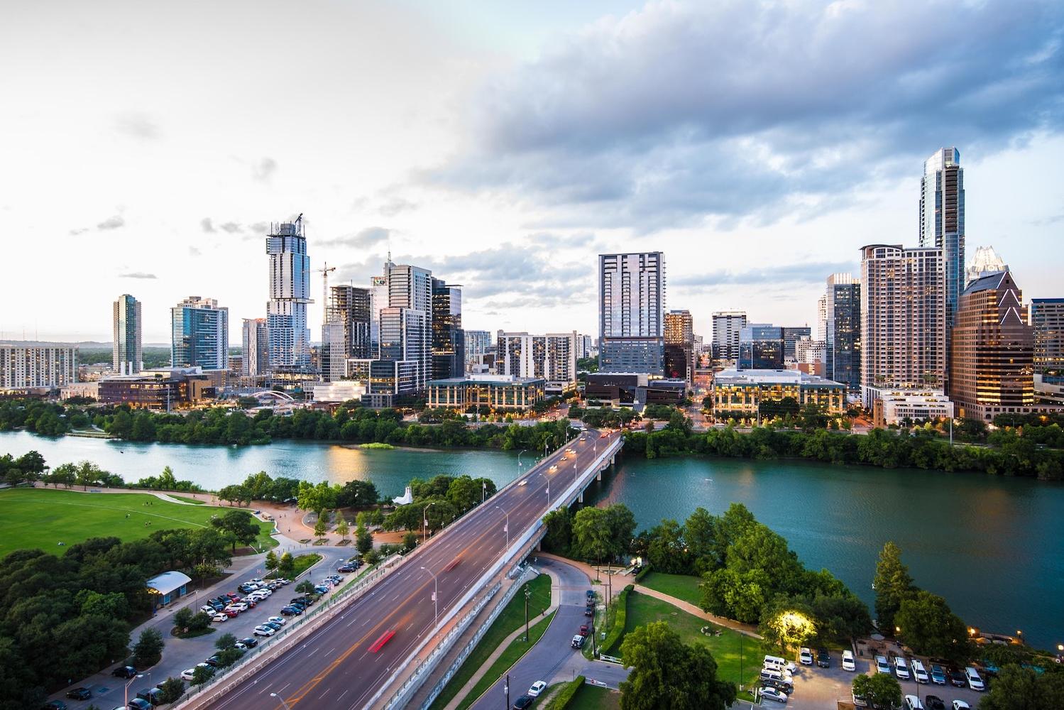 City Skyline Net Zero Decarbonization