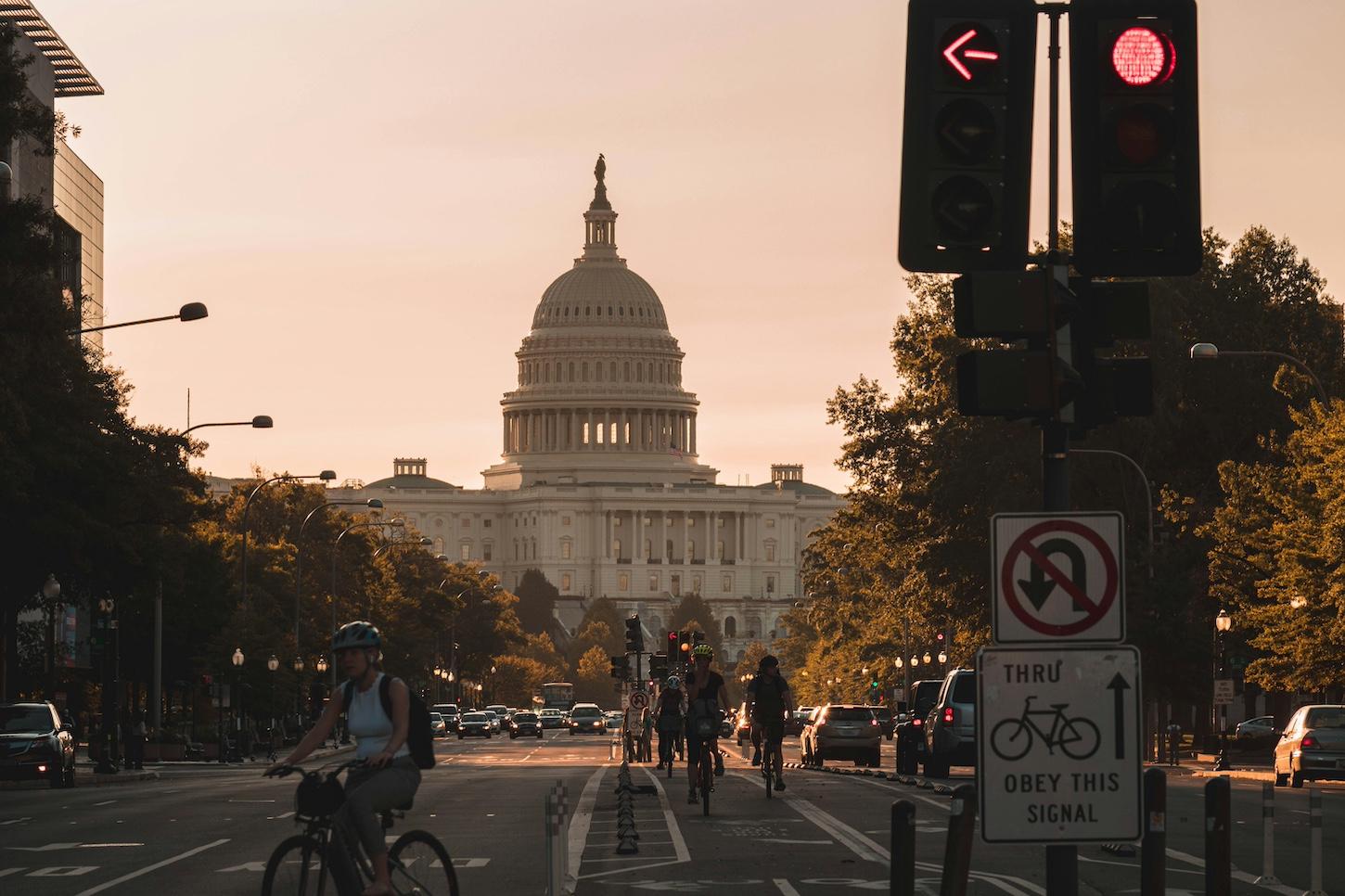 People on the street near the U.S. Capitol — Project 25