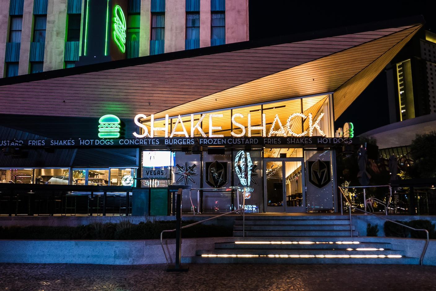 A Shake Shack location — carbon neutral milk