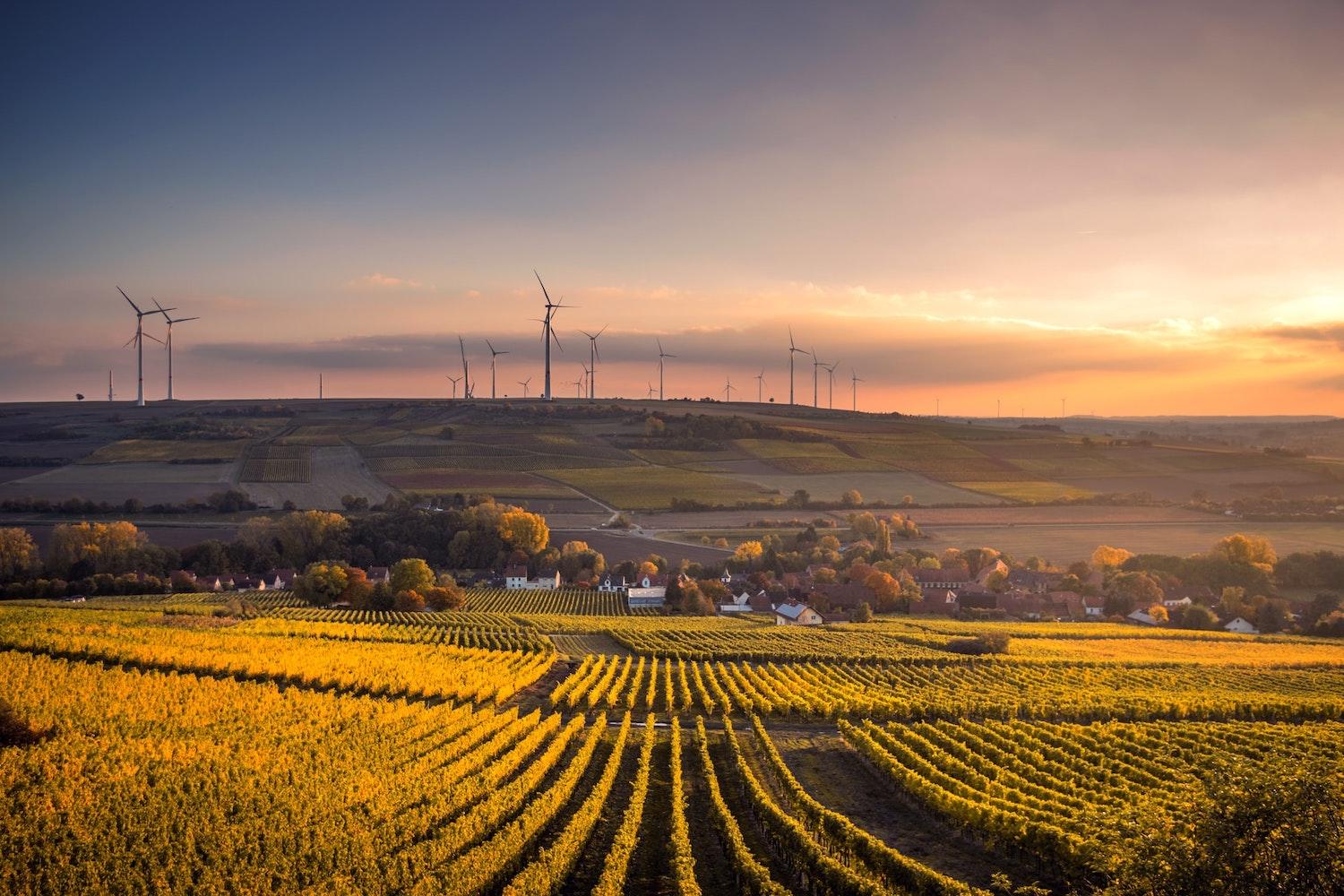 farm with renewable energy