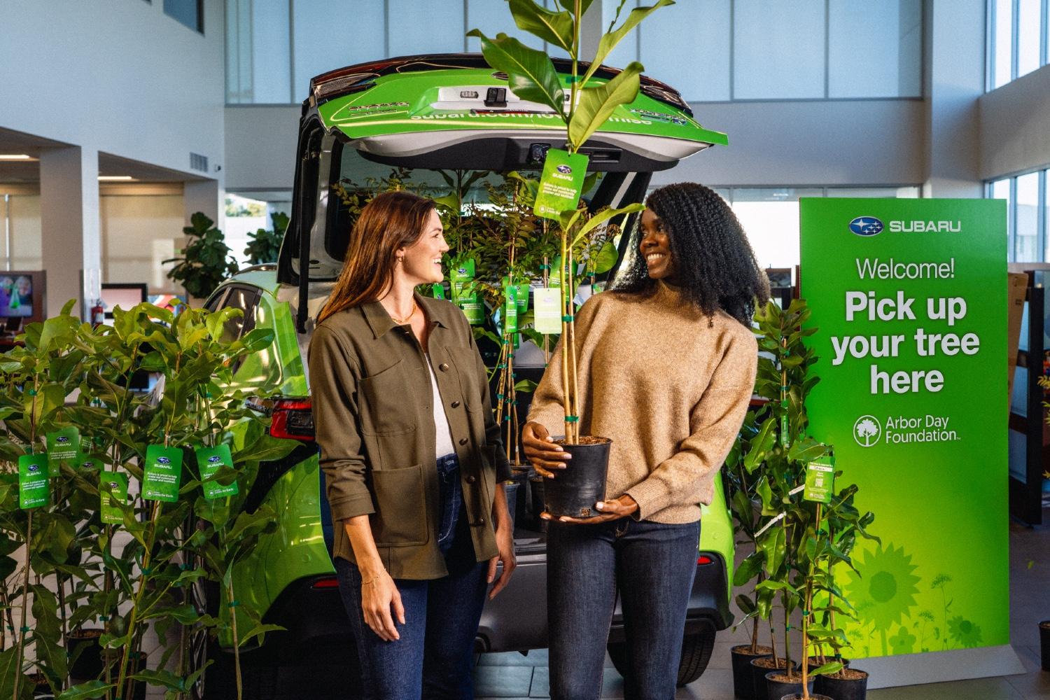 subaru tree planting — trees — tree donations — Arbor Day foundation 