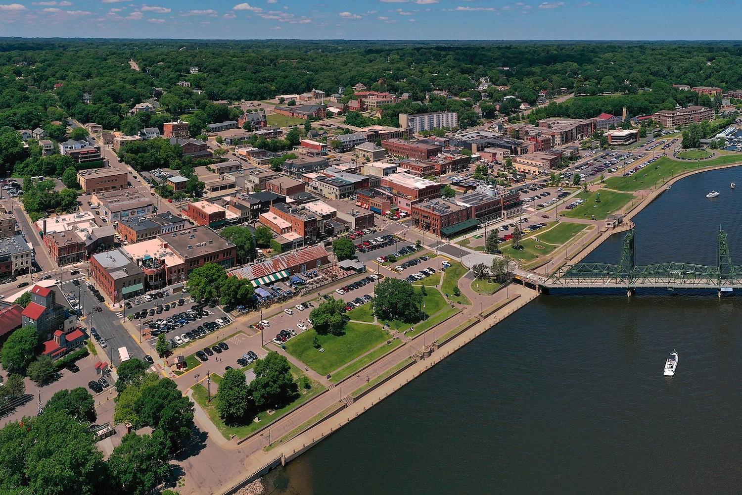 Stillwater Oklahoma aerial shot — Stillwater is among the small towns impacted by anti-ESG legislation